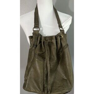 Anthropologie Day & Mood Heather Tote Bag Brown Leather Hobo Purse Shoulder Bag